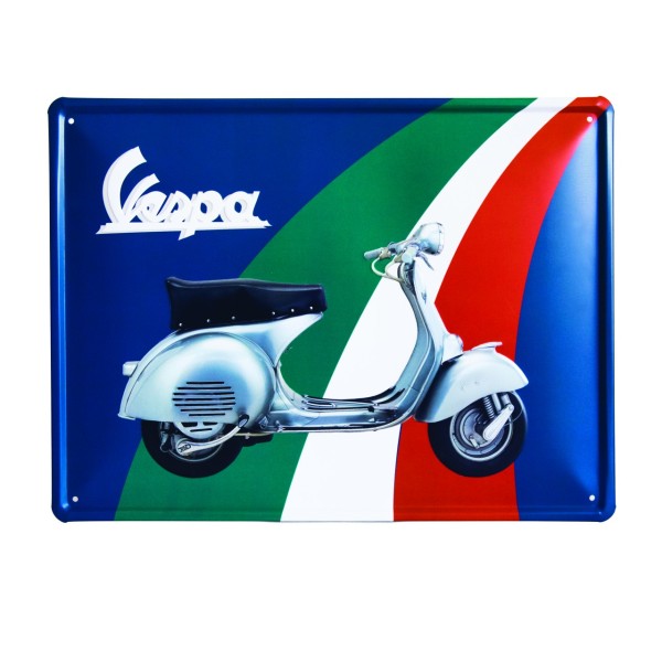 Vespa Metallschild Italia