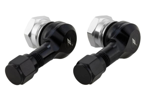 Ventileinsatz ZELIONI für schlauchlos Reifen/Felge 80°, schwarz glänzend