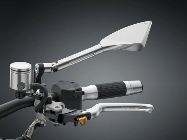 Spiegel RIZOMA "TOMOK" rechts für Vespa, silber eloxiert