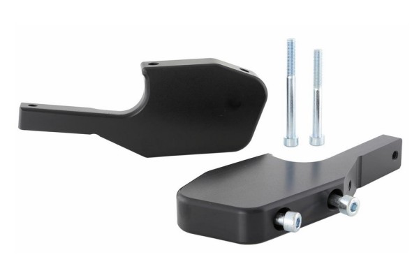 Fußrastenadapter Sozius für Vespa GTS/​GTS Super/​GTV/​GT 60/​GT/​GT L 125-300ccm, schwarz glänzend