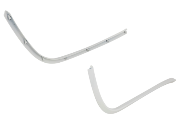 Monoschlitzrohr Trittbrett weiß für Vespa Primavera/​Sprint 50-150ccm