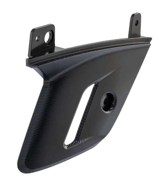 Gabelverkleidung für Vespa GTS/​GTS Super 125/​300ccm (`22-), Alu, schwarz eloxiert