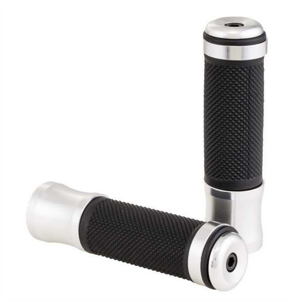 Griffe Ø 24/24 mm, L 125 mm für Vespa PX 125-200ccm, schwarz/silber