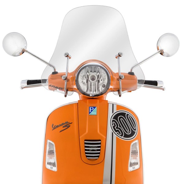 Windschild Sportivo für Vespa GTS/​GTS Super/​​GT/​GT L 125-300ccm, halbhoch, klar