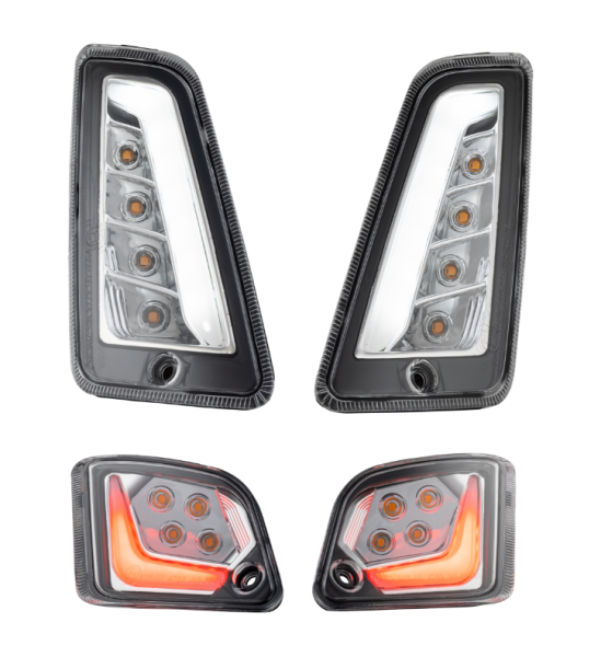 Blinker Kit vorne & hinten für Vespa GTS/​GTS Super/​GTV 125-300ccm, klar