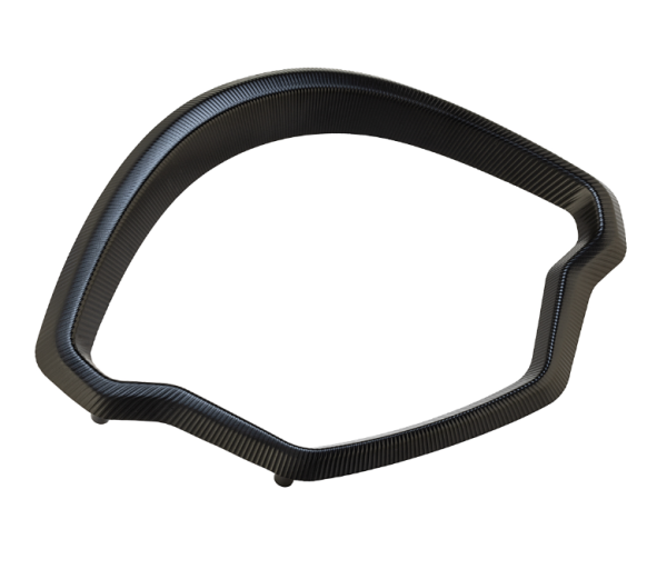 Zierring Tachometer für Vespa GTS/​GTS Super 125/​300ccm (`22-), Alu, schwarz eloxiert