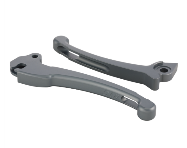 Sporthebel Set Kupplung/Bremse für Vespa PX 125-200ccm, HBZ Grimeca, rechts/links, grau matt