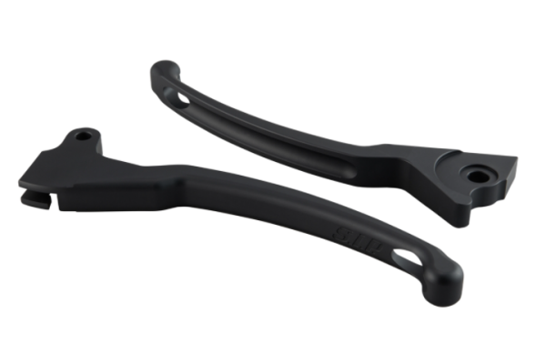 Sporthebel Set Bremse links/rechts für Vespa LX/​LXV/​S/​Primavera/​Sprint 50-150ccm, grau matt