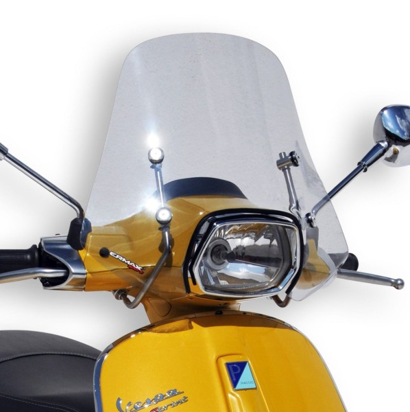 Windschild ERMAX Sport H 400 mm für Vespa Sprint 50-150ccm 2T/​4T, schwarz