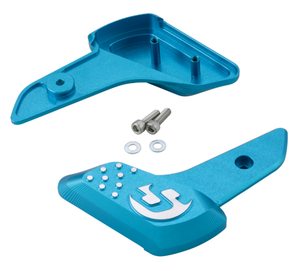 Fußrasten rechts und links für Vespa Primavera /​Sprint 50-150ccm 2T/​4T AC, blau matt