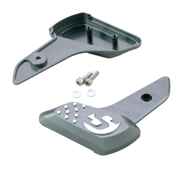 Fußrasten rechts und links für Vespa Primavera /​Sprint 50-150ccm 2T/​4T AC, grau matt