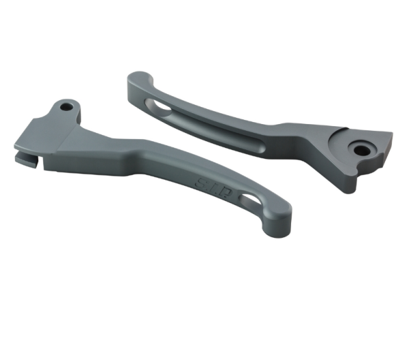 Sporthebel Set Bremse Shorty für Vespa LX /​LXV /​S /​Primavera /​Sprint 50-150ccm, grau matt