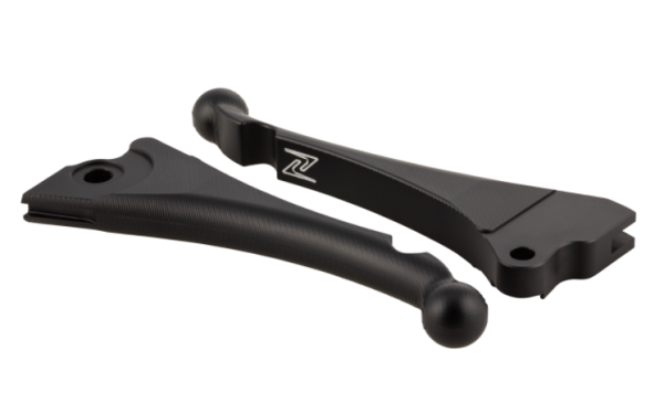 Sporthebel Set Bremse "Shorty 3D" links/rechts für Vespa LX/​LXV/​S/​Primavera/​Sprint, schwarz matt