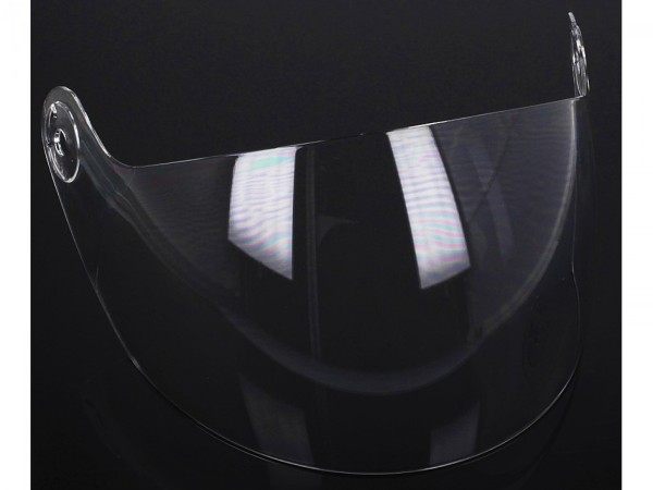 Helmo Milano Visier für Turbine Helm, klar, kratzfest, lang