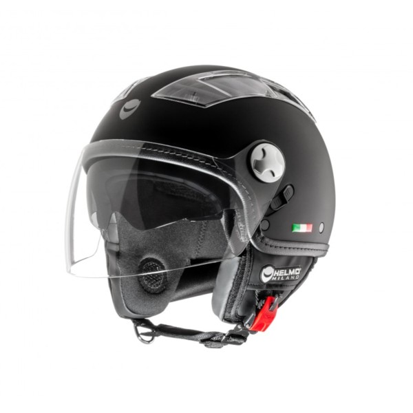Helmo Milano Demi Jet, Turbine, schwarz matt