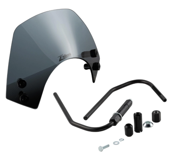 Flyscreen ZELIONI Racing für Vespa GTS/​GTS Super 125-300ccm, schwarz getönt