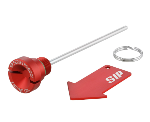 Öleinfüllschraube Motoröl für Vespa LX/​S 3V i.e. 125-150ccm 4T AC, rot matt