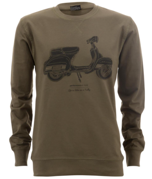 Sweatshirt "Life is better on a Rally", Herren olivgrün